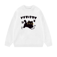  LDBE 设计感 女士毛衣 白色 M