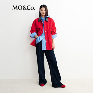 MO&Co./摩安珂 复古风 女士外套 大红色 M /165