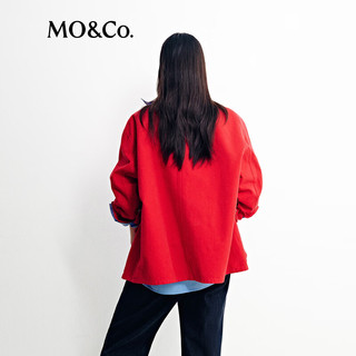  MO&Co./摩安珂 复古风 女士外套 大红色 M /165