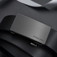 博斯绅威 BOSSSUNWEN 内穿青年男士皮带真皮自动扣内扣商务休闲腰带裤带