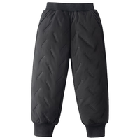  真维斯童装 JEANSWEST JNR 加厚保暖 儿童棉裤  【加厚羊羔绒】黑/纯色 150