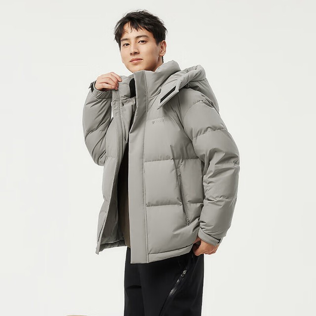 坦博尔 90白鸭绒羽绒服 休闲秋冬680+ 蓬 晴雾色