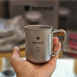 snow peak SnowPeak雪峰钛杯单双层金色办公室露营茶杯咖啡杯MG143