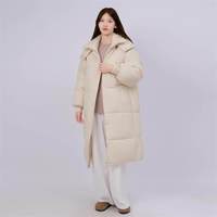 诺米家居 女款过膝长款宽松加厚保暖连帽棉衣 N4W52400