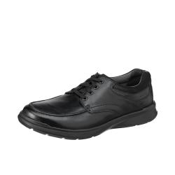Clarks Cotrell Free 一脚蹬皮鞋 真皮 牛皮革 休闲简约 舒适透气 亮面/黑色 42