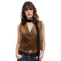  MO&Co./摩安珂 复古丝绒 女士西装马甲