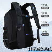 爱迪生（服饰） 爱迪生 青少年双肩背包 K057 迷彩黑-中号