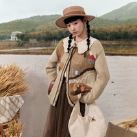 紫涵 女士手工钩花针织开衫 Z4Z08ZS498