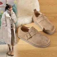 ZGR 女士秋冬加绒毛绒勃肯鞋