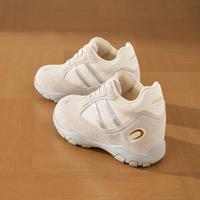 ZGR 加绒可选德训鞋复古时尚系带休闲鞋厚底内增高女鞋