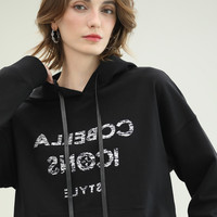 COCOBELLA 女士字母印花连帽卫衣 SE619