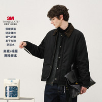 714STREET 男士防水猎装夹克 2025秋冬3M新雪丽暖绒棉服巴恩风外套