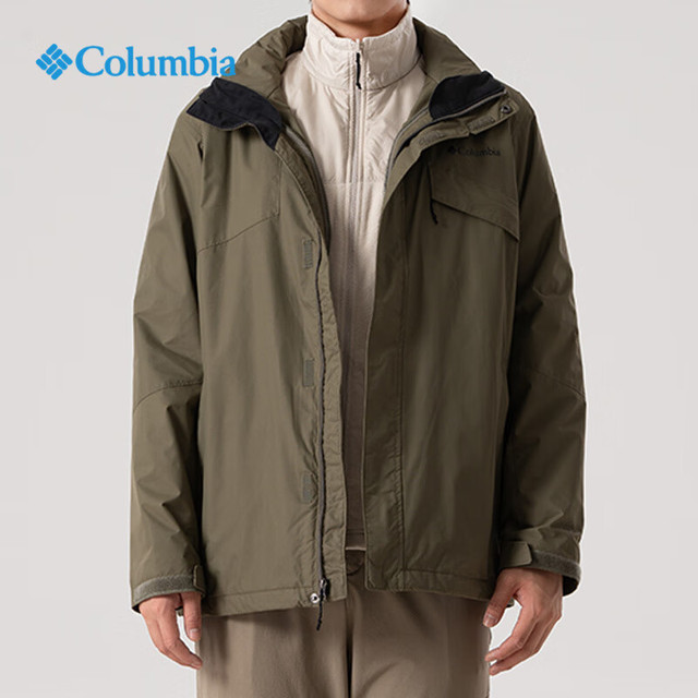 今日必买、年货不打烊：Columbia 防水冲锋外套 三合一抓绒内胆热能保暖夹克 男装WE6504 398 M 175/96A