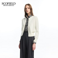88VIP：SCOFIELD 女装简约圆领单排扣短款针织开衫2026春季新品