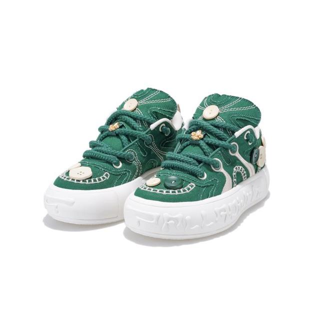 PALLADIUM 扣子鞋板鞋圆头平跟系带潮流时尚男女款休闲板鞋