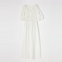 MOUSSY 女士复古优雅格纹V领连衣裙 010ISS33-3141