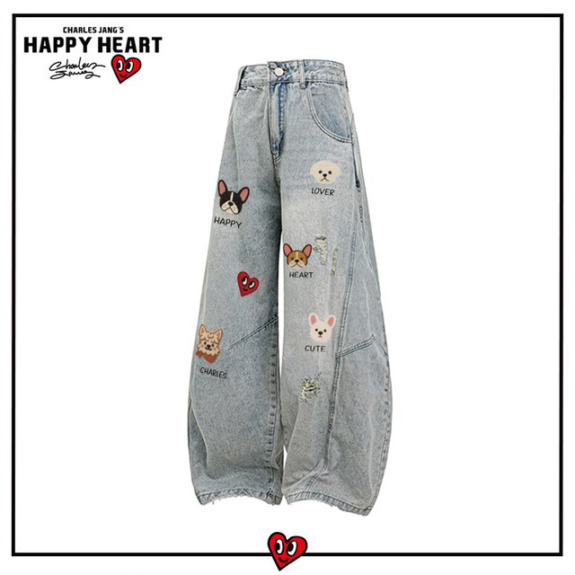 CHARLES JANG'S HAPPY HEART 男士牛仔裤 KJTCH520163
