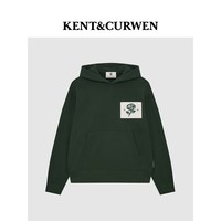 肯迪文 [明星同款 ]KENT&CURWEN/肯迪文2025秋冬玫瑰纯棉加绒连帽卫衣