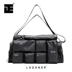 立正 LEZENER 立正 男士斜挎包 LZB240807D 13英寸