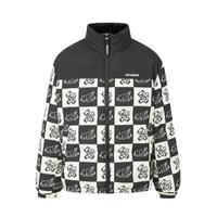 美特斯邦威 短款羽绒服 满印拉链立领 738349 黑 M