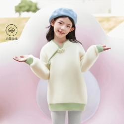 笛莎 女童儿童套冬装拜年服