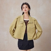 A21 女士工装夹克 F441214001 宽松短款