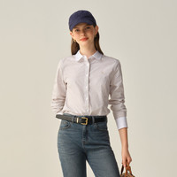 88VIP：E·LAND 衣恋 衬衫女 撞色翻领单排扣长袖 EEYWF49E02