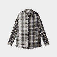 MOUSSY 秋季新品 女友风撞色格纹宽松衬衫 028IAA30-1531