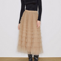 百家好 女士高腰半身裙 B0953B51742