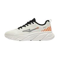 鸿星尔克（ERKE）男鞋休闲老爹鞋子男2024秋冬季皮面防水减震厚底运动鞋子 AA微晶白/杏橙色3137 39