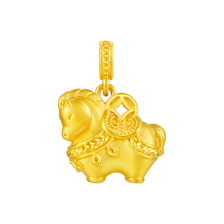 周大生 福韵国宝 黄金吊坠