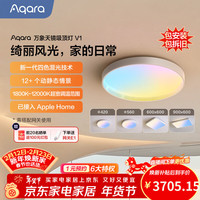 绿米联创 万象天镜吸顶灯V1客厅吸顶灯卧室吸顶灯自适应照明已接入HomeKit 900*600mm-180W（适用面积22-40m²）