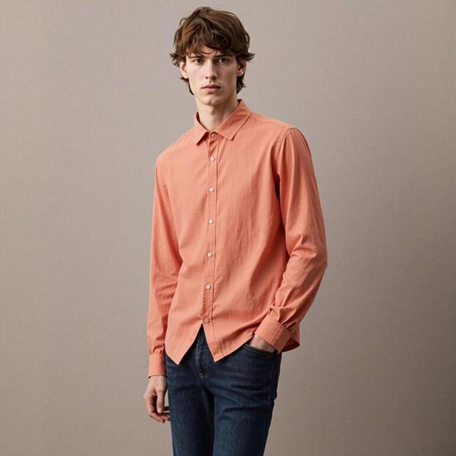 Massimo Dutti 男式商务长袖衬衫