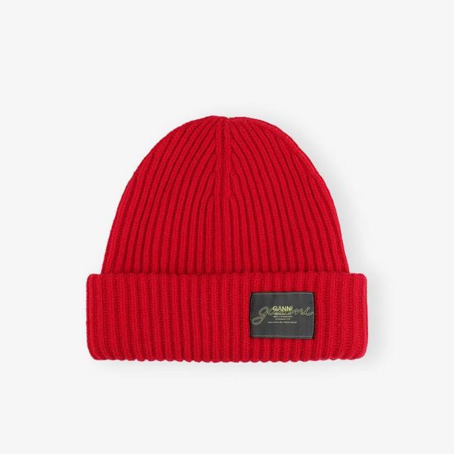 GANNI 圆顶保暖羊毛帽 男女同款