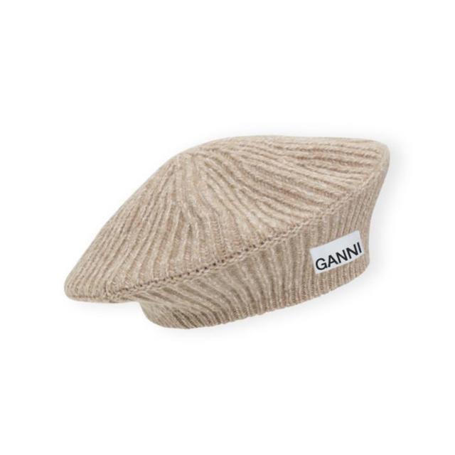 GANNI 美拉德风 女士针织贝雷帽