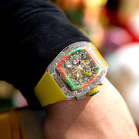 移动专享：克洛斯威 Cronusart 克洛斯 镂空系列 男士蓝宝石机械腕表