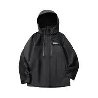 Jack Wolfskin 防风防水冲锋衣 2025AW JASPER 连帽长袖 A65684 深灰 XL