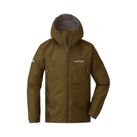 mont·bell Mont-bell 风暴巡洋舰 Gore-tex 单层冲锋衣 防风防水 超轻 远足拉链连帽硬壳 1128615 男/卡其/单冲 S