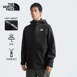 北面 TheNorthFace/北面 Ranger 冲锋衣 防风防水 三合一 黑武士 宇宙黑 M