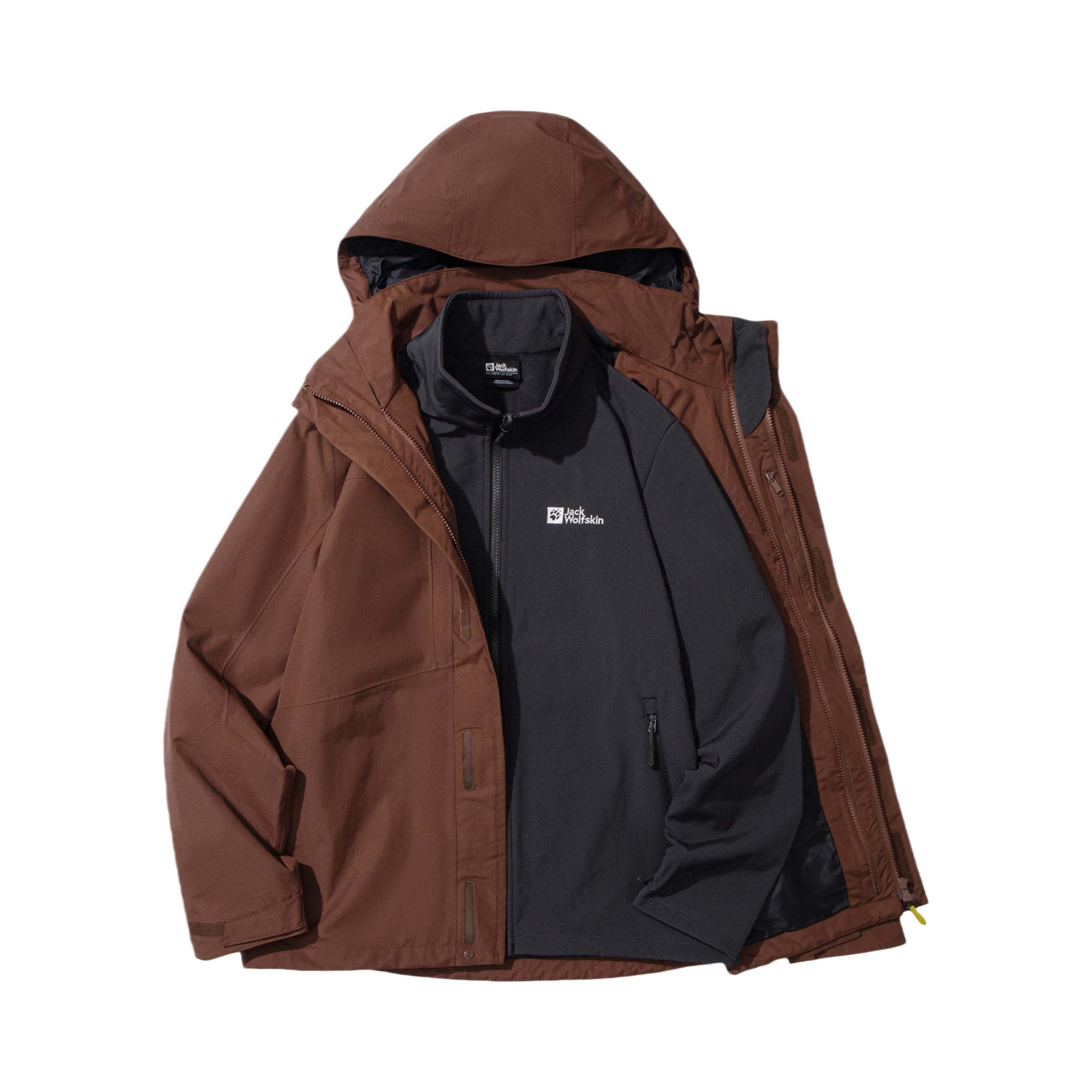 Jack Wolfskin TEXЛPORE科技系列连帽冲锋衣 防风防水 可拆卸内胆 5122271