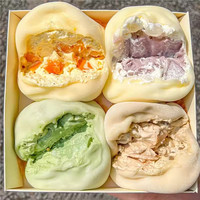 七街八巷 雪媚娘芋泥超大号雪媚娘冰皮日式生巧大福抹茶糯米糍