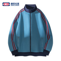 GENIOLAMODE 捷尼拉莫运动休闲开衫卫衣男士宽松百搭立领情侣外套