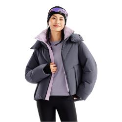 拓路者 GYR507056 女装 连帽加厚防风长袖短款羽绒服 2025AW 深灰 S