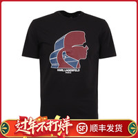 KARL LAGERFELD 男士短袖T恤 夏季圆领户外透气