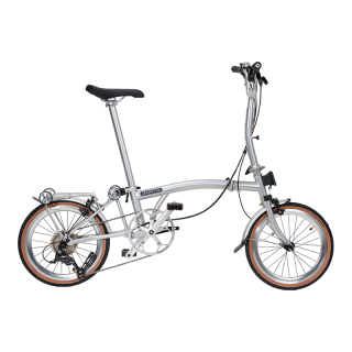 PLUS会员：CRANSTON R9 16寸9速三折叠成人超轻便携城市复古小布折叠自行车