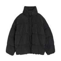 H&M 女装长袖棉服 保暖透气 1161626 黑 S