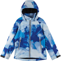 reima2024年秋冬男女儿童大童拒水防风透湿抓绒软壳夹克 蓝色-6981 146cm