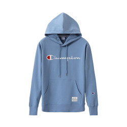 Champion 简约时尚套头连帽卫衣 20 1ECPJ5HD310 蓝 M