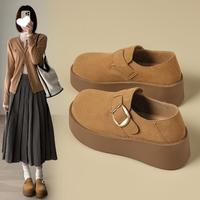 则则 增高厚底鞋一脚蹬春秋爆款勃肯鞋包头半拖鞋女外穿