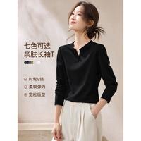 沫晗依美 春秋休闲百搭长袖女T恤